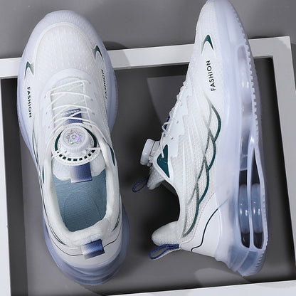 Rotating Button Youth Sports Running Casual Shoes